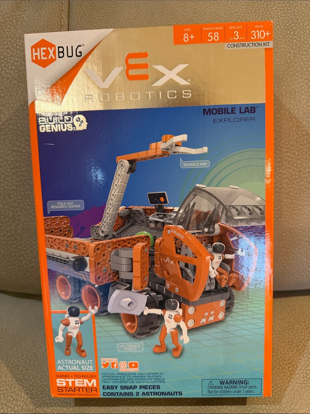 *NWT* VEX Robotics Mobile Lab Explorer STEM Construction Kit - Orange/Gray